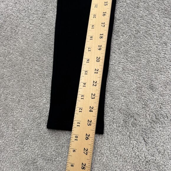 Zara High Rise Slim Fit Ankle Trouser Pants Womens Medium Black Classic 26x25.5 - Picture 8 of 13